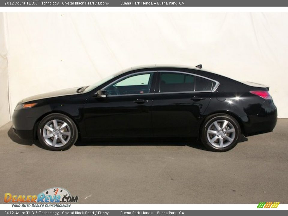 2012 Acura TL 3.5 Technology Crystal Black Pearl / Ebony Photo #9
