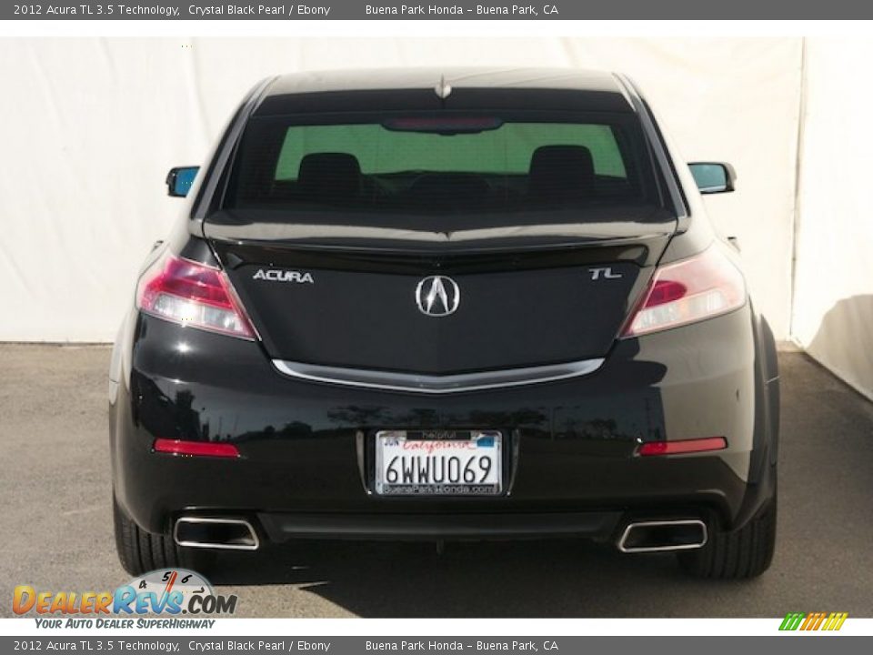 2012 Acura TL 3.5 Technology Crystal Black Pearl / Ebony Photo #10