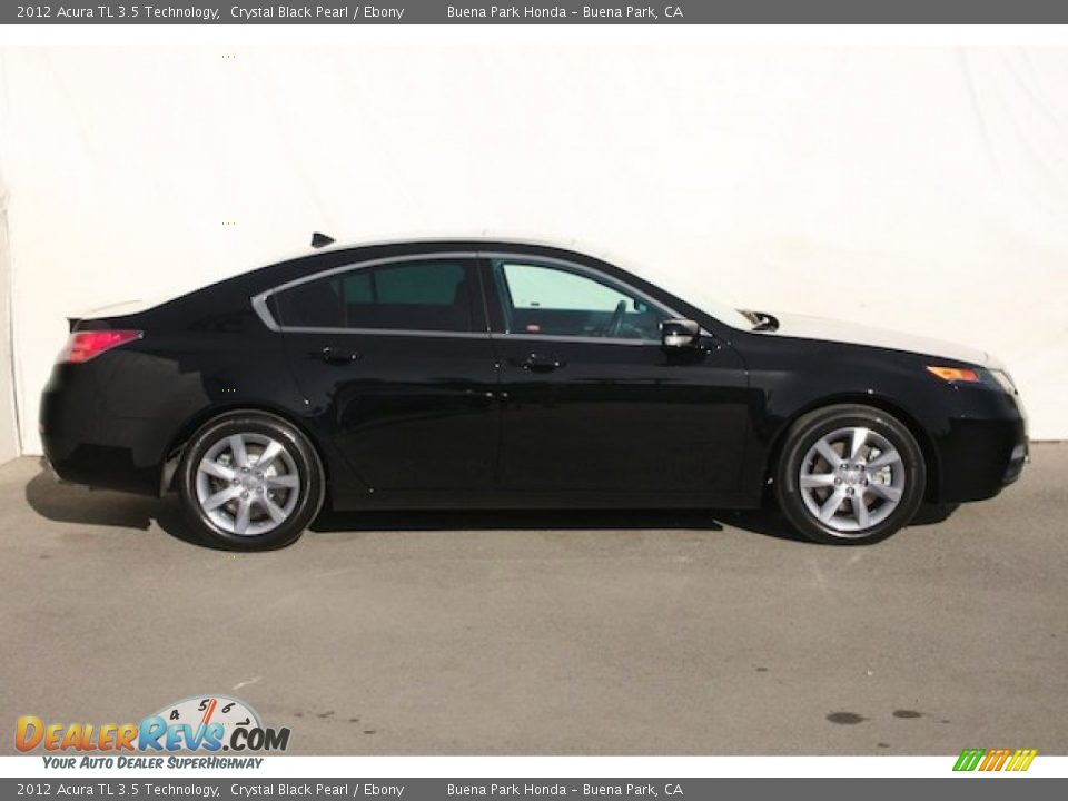 2012 Acura TL 3.5 Technology Crystal Black Pearl / Ebony Photo #11