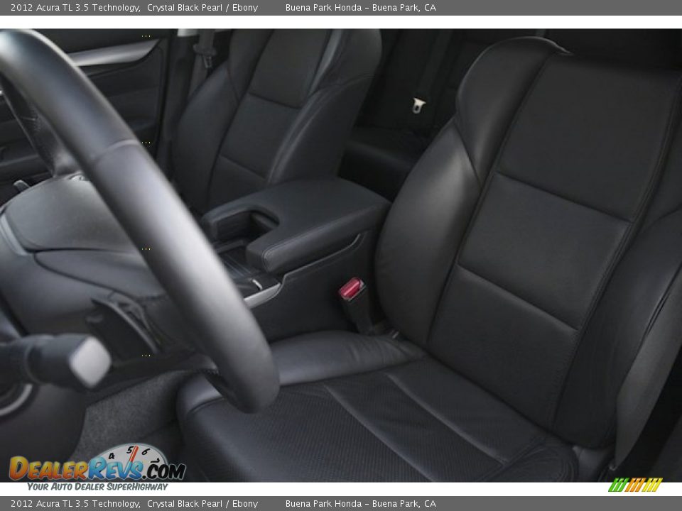 2012 Acura TL 3.5 Technology Crystal Black Pearl / Ebony Photo #13