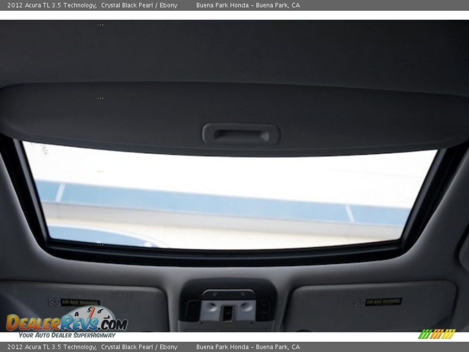 2012 Acura TL 3.5 Technology Crystal Black Pearl / Ebony Photo #15