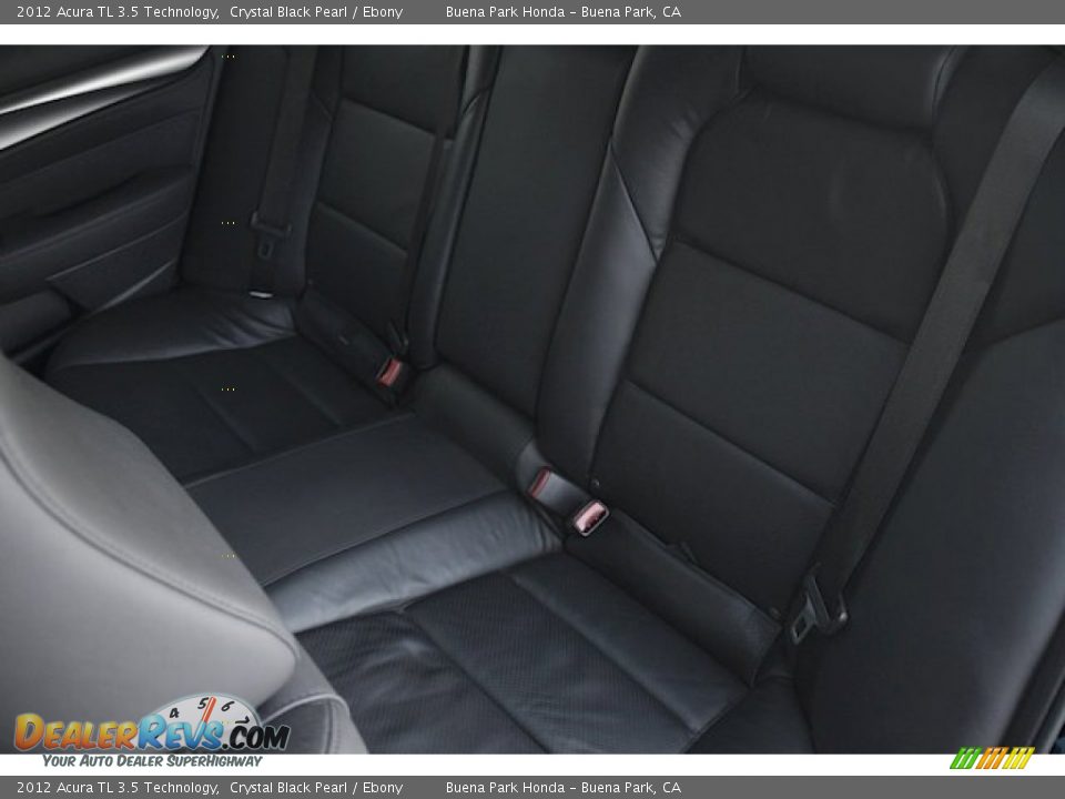 2012 Acura TL 3.5 Technology Crystal Black Pearl / Ebony Photo #16