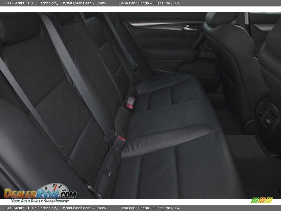 2012 Acura TL 3.5 Technology Crystal Black Pearl / Ebony Photo #17