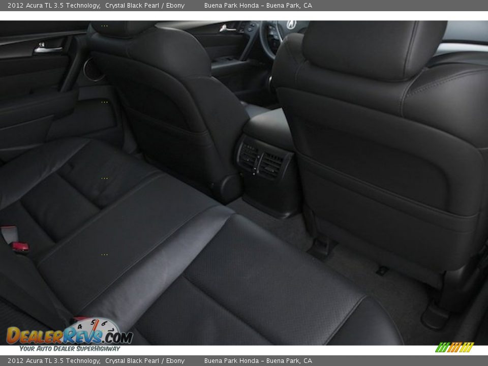2012 Acura TL 3.5 Technology Crystal Black Pearl / Ebony Photo #18