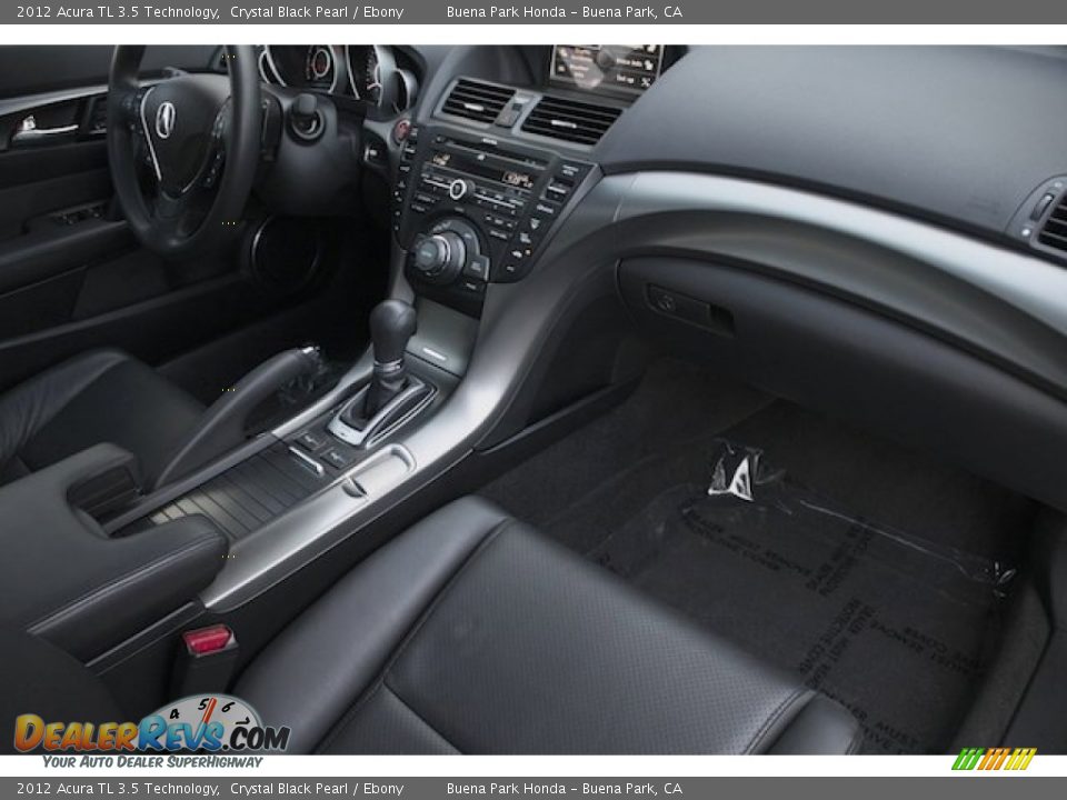 2012 Acura TL 3.5 Technology Crystal Black Pearl / Ebony Photo #21