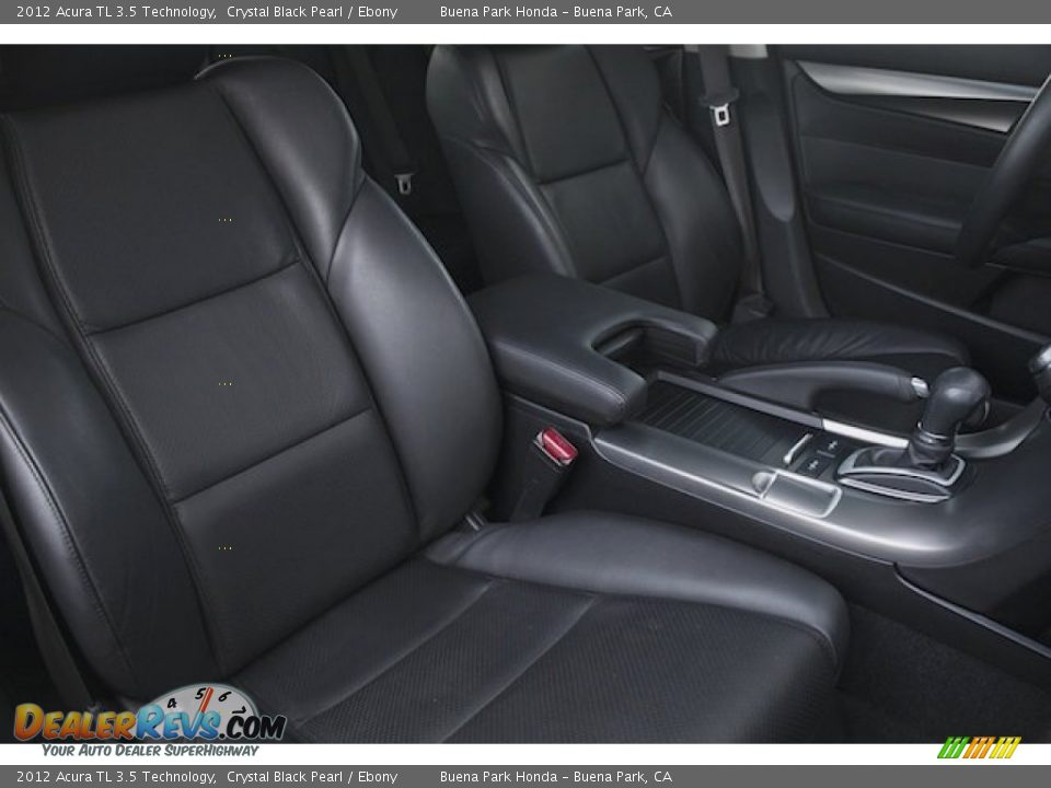 2012 Acura TL 3.5 Technology Crystal Black Pearl / Ebony Photo #22