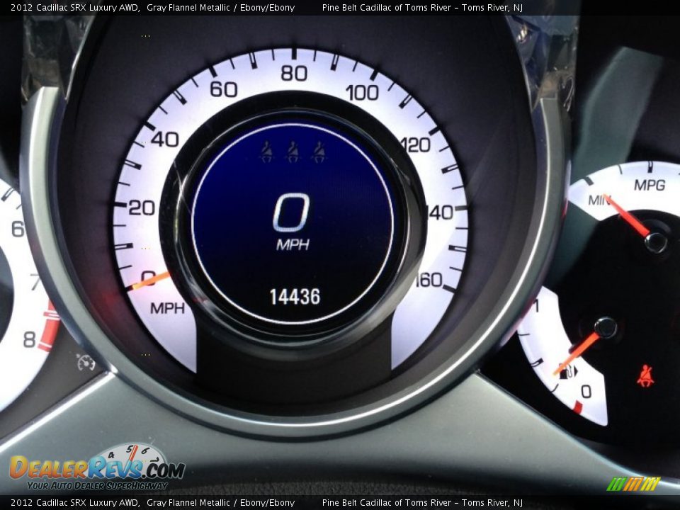 2012 Cadillac SRX Luxury AWD Gray Flannel Metallic / Ebony/Ebony Photo #15