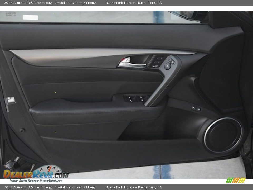 2012 Acura TL 3.5 Technology Crystal Black Pearl / Ebony Photo #27