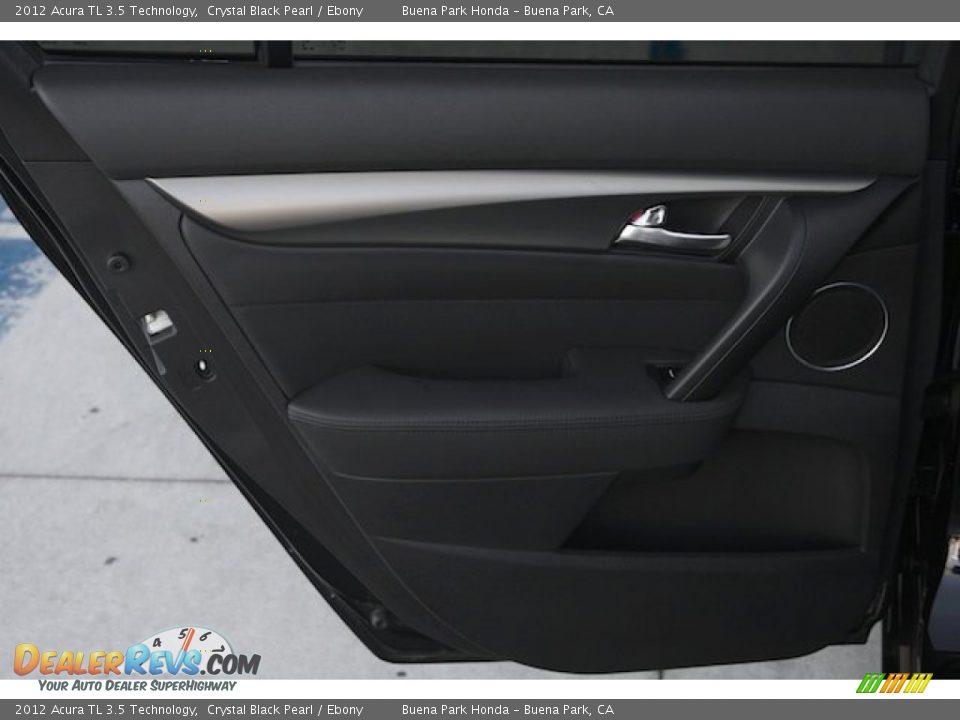 2012 Acura TL 3.5 Technology Crystal Black Pearl / Ebony Photo #28