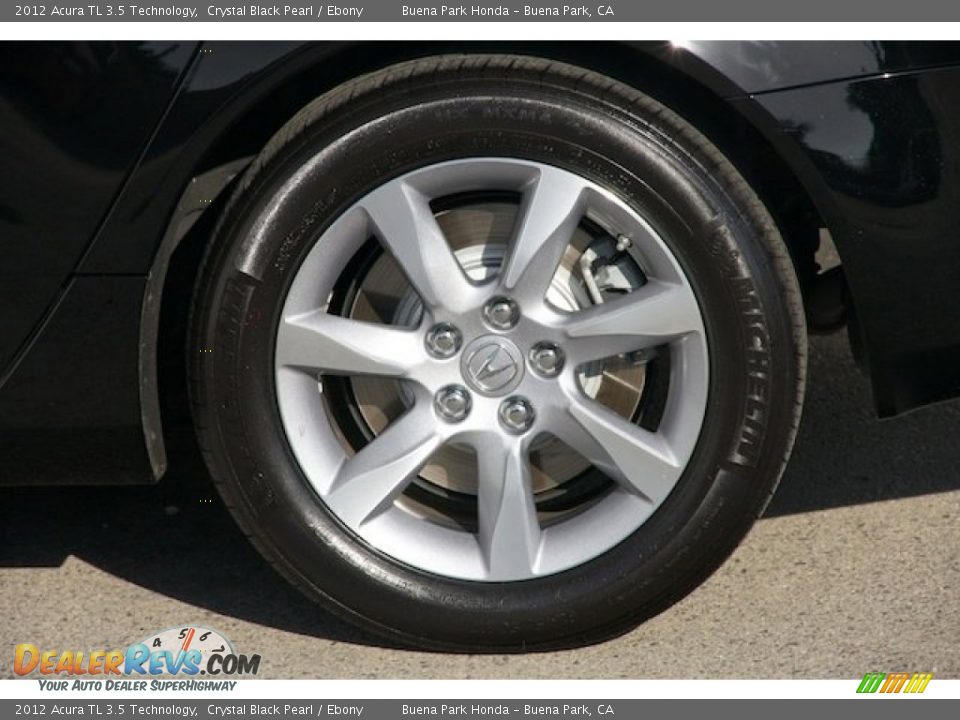 2012 Acura TL 3.5 Technology Crystal Black Pearl / Ebony Photo #32