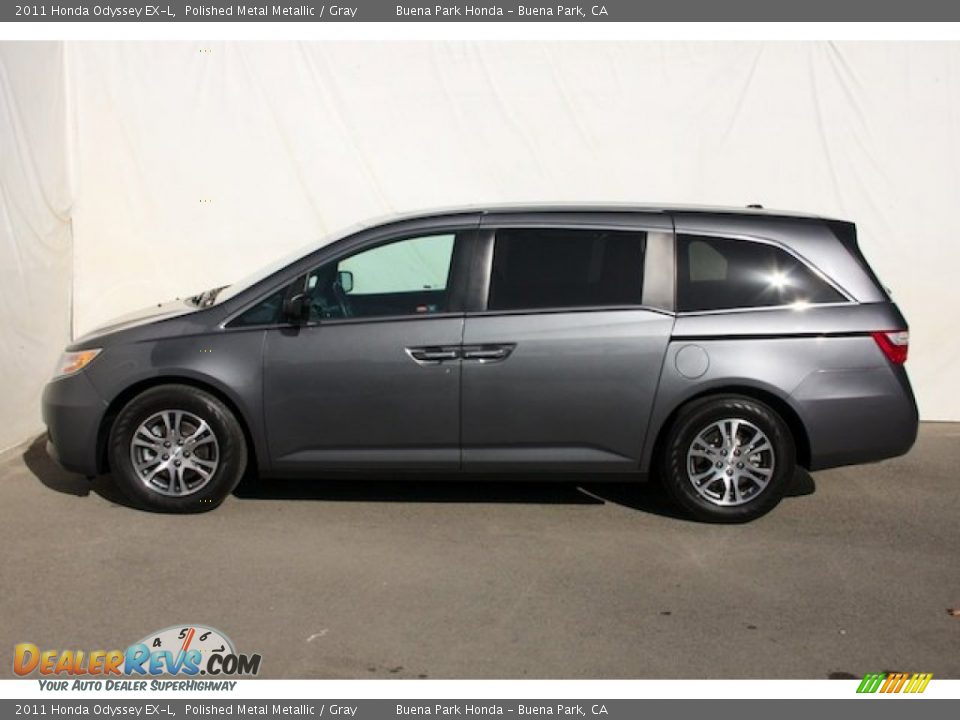 2011 Honda Odyssey EX-L Polished Metal Metallic / Gray Photo #9