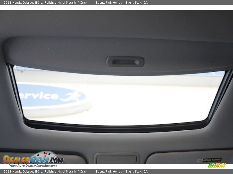 2011 Honda Odyssey EX-L Polished Metal Metallic / Gray Photo #16