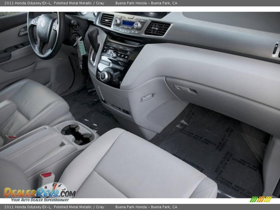 2011 Honda Odyssey EX-L Polished Metal Metallic / Gray Photo #25