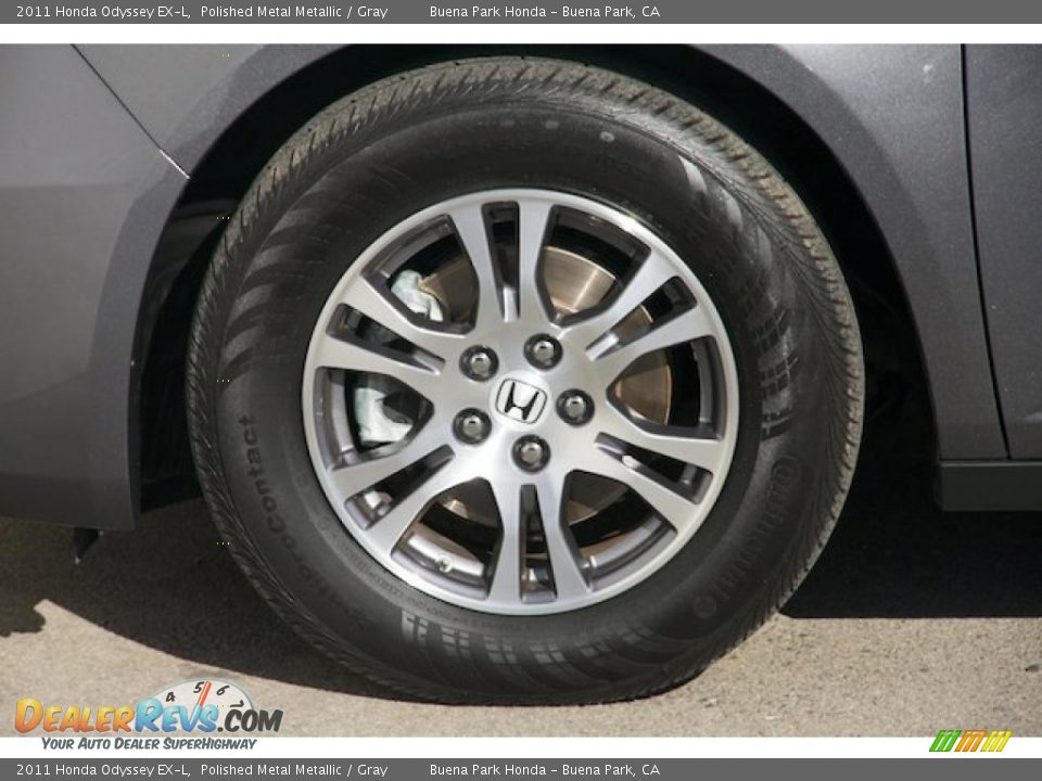 2011 Honda Odyssey EX-L Polished Metal Metallic / Gray Photo #33