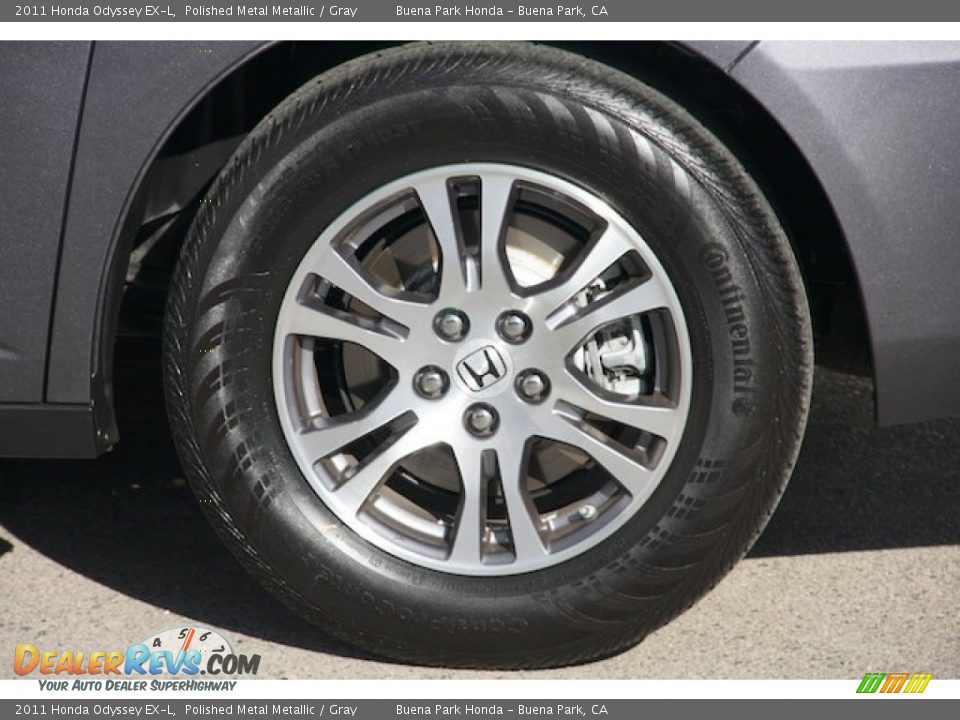 2011 Honda Odyssey EX-L Polished Metal Metallic / Gray Photo #34