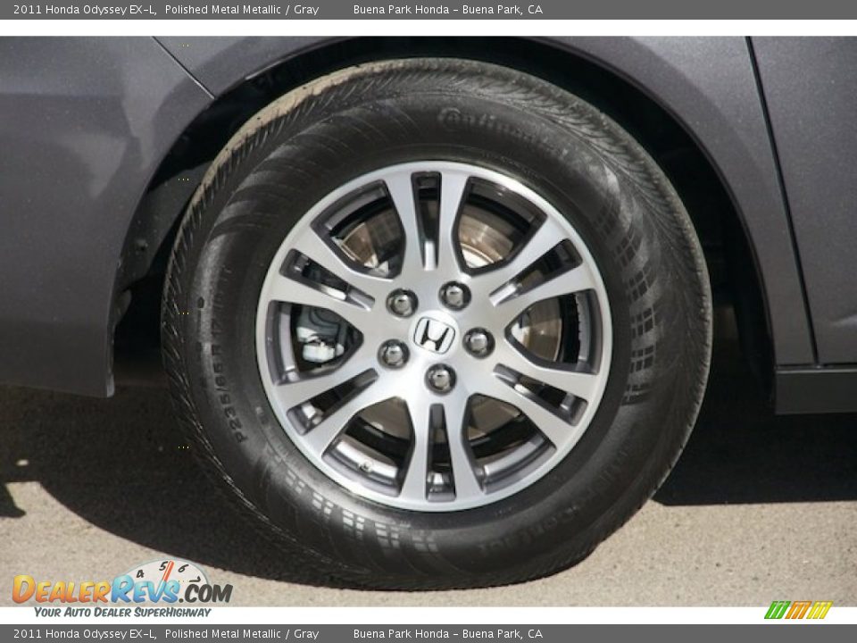 2011 Honda Odyssey EX-L Polished Metal Metallic / Gray Photo #35