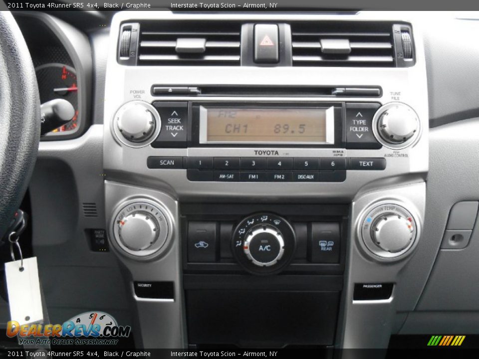 2011 Toyota 4Runner SR5 4x4 Black / Graphite Photo #16