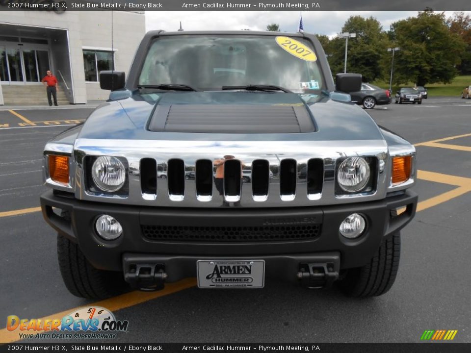 2007 Hummer H3 X Slate Blue Metallic / Ebony Black Photo #2