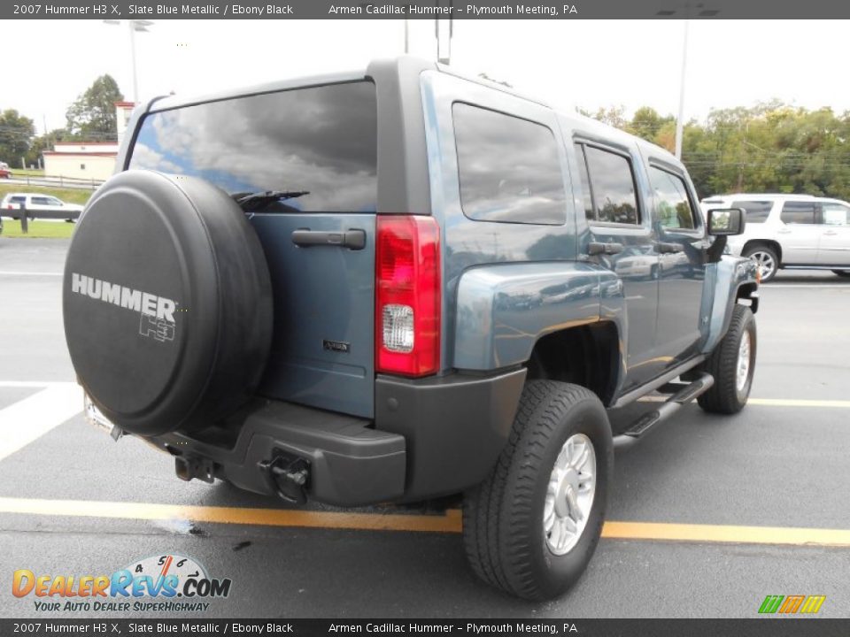 2007 Hummer H3 X Slate Blue Metallic / Ebony Black Photo #5