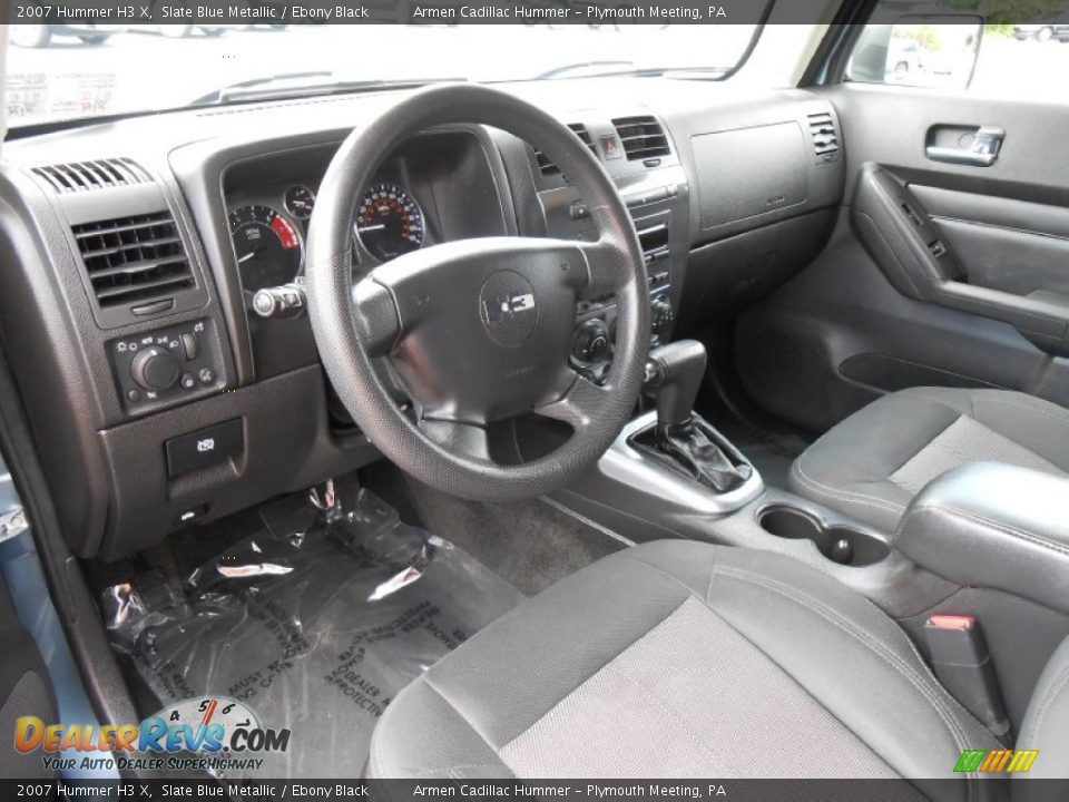 2007 Hummer H3 X Slate Blue Metallic / Ebony Black Photo #9