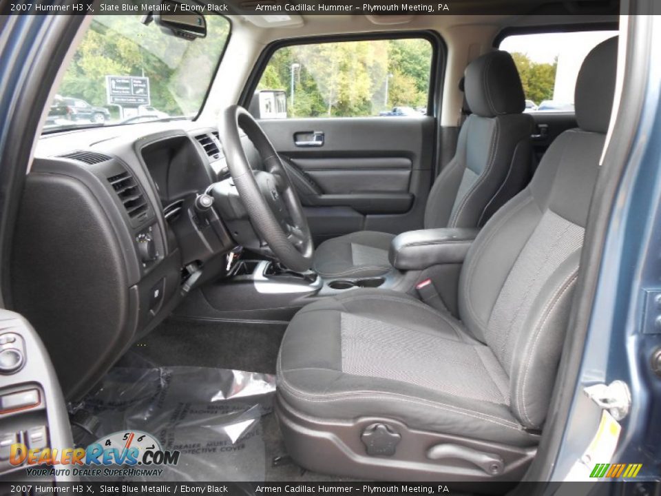2007 Hummer H3 X Slate Blue Metallic / Ebony Black Photo #10