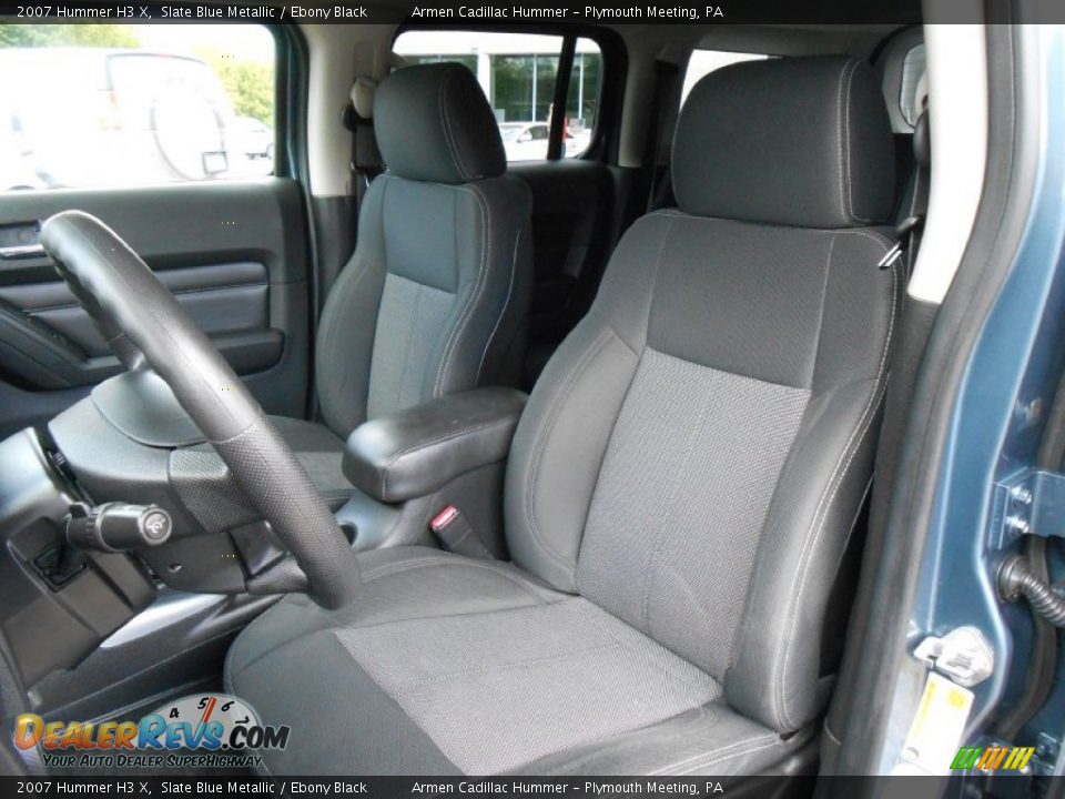 2007 Hummer H3 X Slate Blue Metallic / Ebony Black Photo #11
