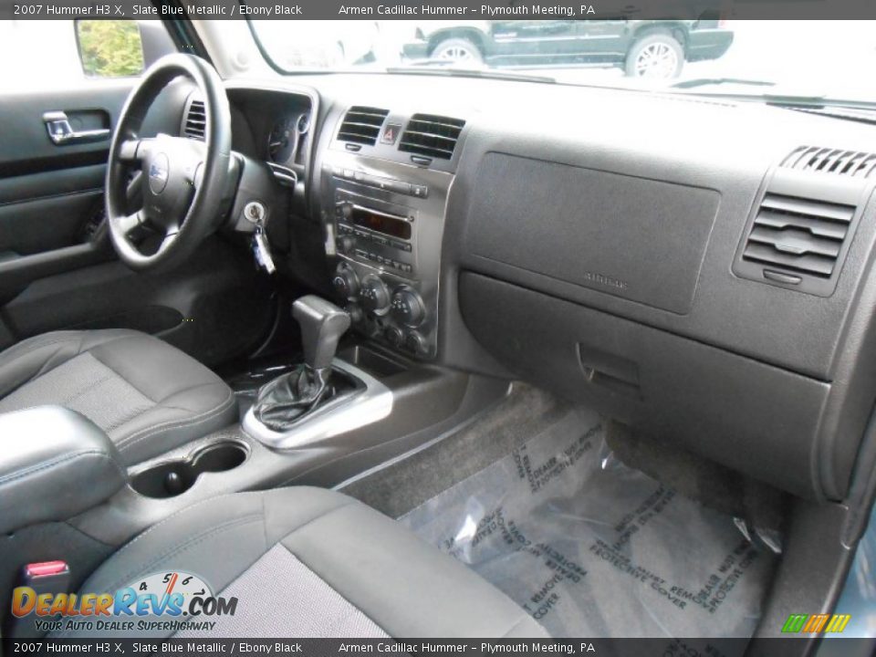 2007 Hummer H3 X Slate Blue Metallic / Ebony Black Photo #12