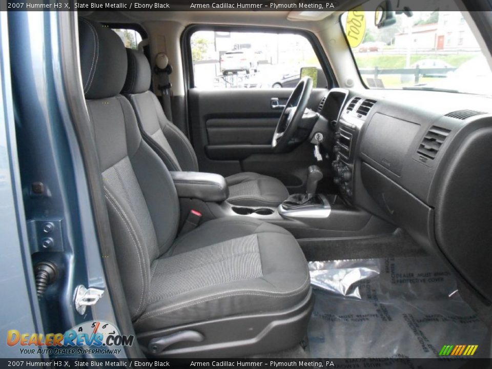 2007 Hummer H3 X Slate Blue Metallic / Ebony Black Photo #13