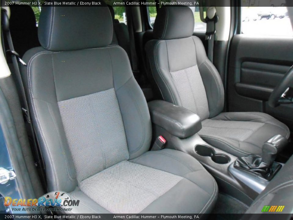 2007 Hummer H3 X Slate Blue Metallic / Ebony Black Photo #14