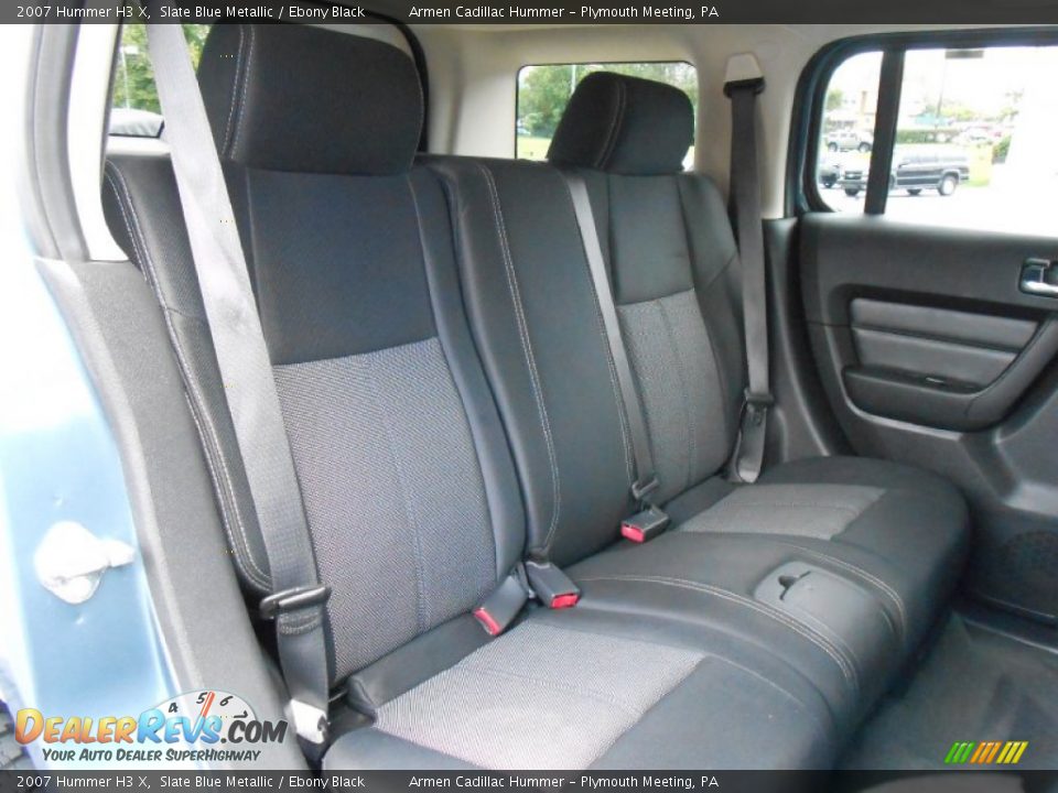 2007 Hummer H3 X Slate Blue Metallic / Ebony Black Photo #15
