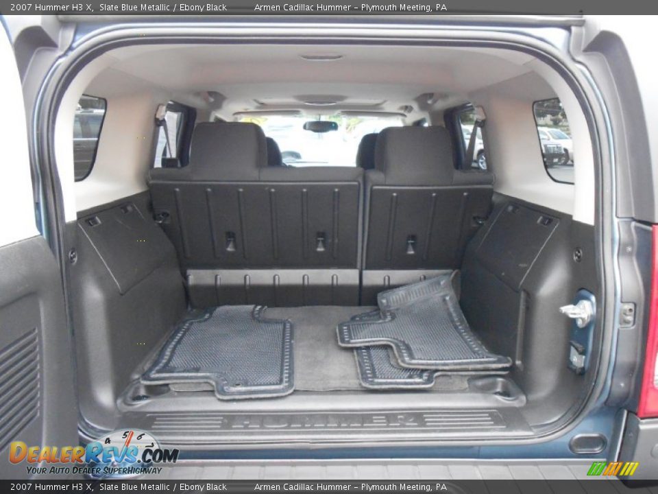 2007 Hummer H3 X Slate Blue Metallic / Ebony Black Photo #16