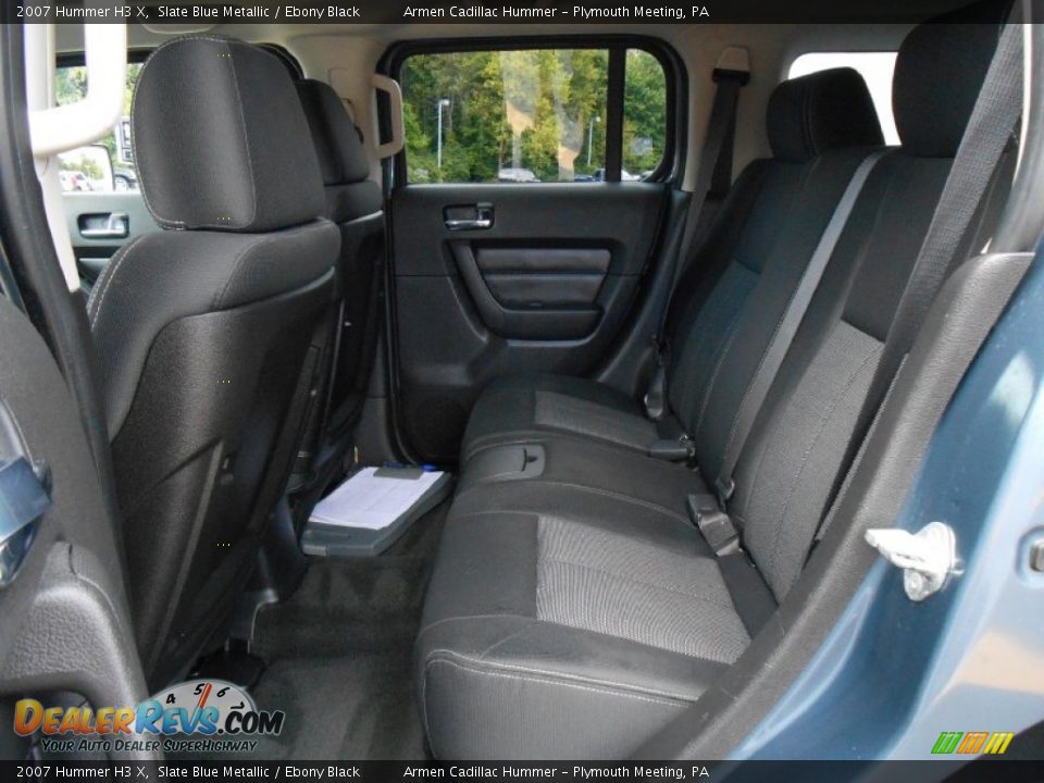 2007 Hummer H3 X Slate Blue Metallic / Ebony Black Photo #17