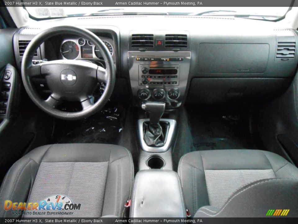 2007 Hummer H3 X Slate Blue Metallic / Ebony Black Photo #18