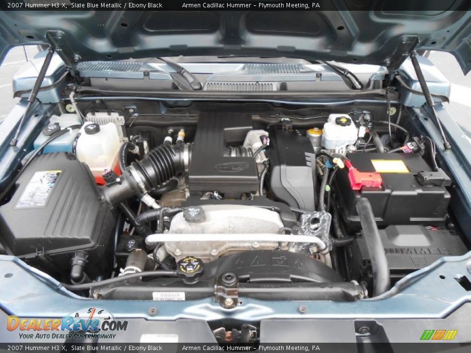 2007 Hummer H3 X Slate Blue Metallic / Ebony Black Photo #20