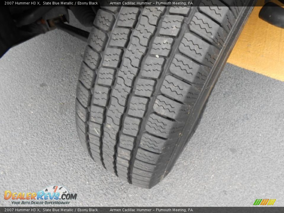 2007 Hummer H3 X Slate Blue Metallic / Ebony Black Photo #22