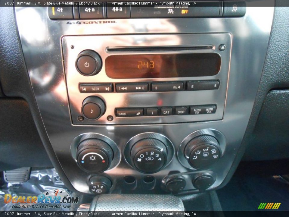 2007 Hummer H3 X Slate Blue Metallic / Ebony Black Photo #23