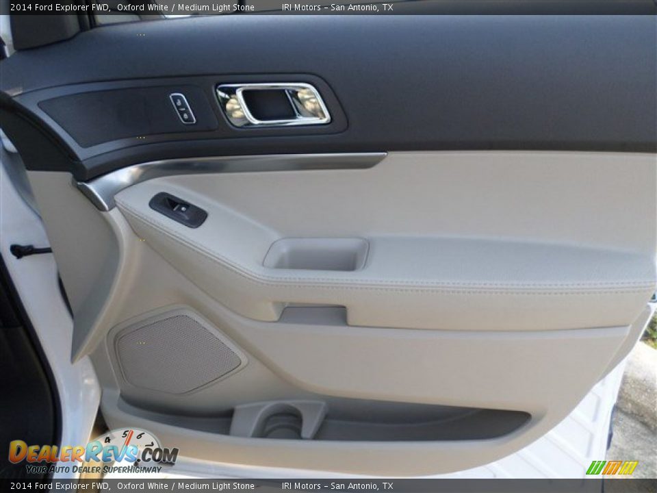 2014 Ford Explorer FWD Oxford White / Medium Light Stone Photo #9