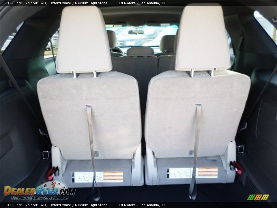 2014 Ford Explorer FWD Oxford White / Medium Light Stone Photo #14