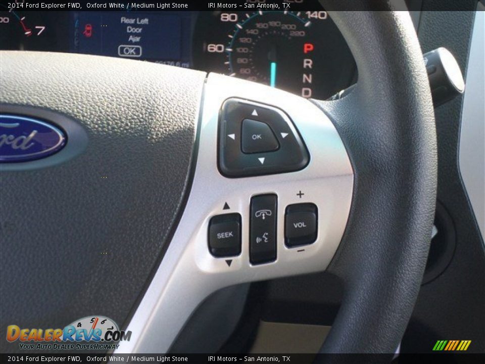 2014 Ford Explorer FWD Oxford White / Medium Light Stone Photo #19