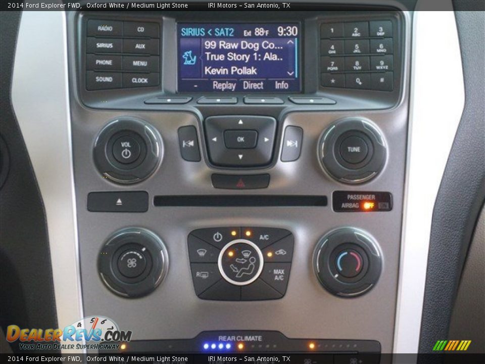 2014 Ford Explorer FWD Oxford White / Medium Light Stone Photo #20
