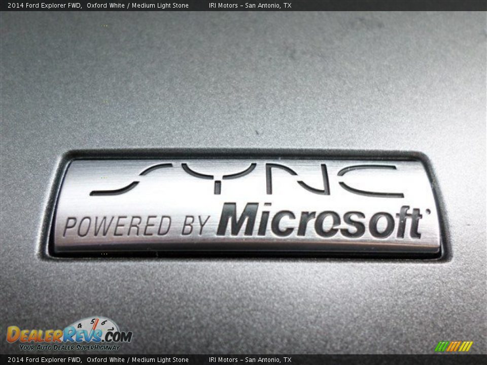 2014 Ford Explorer FWD Oxford White / Medium Light Stone Photo #25