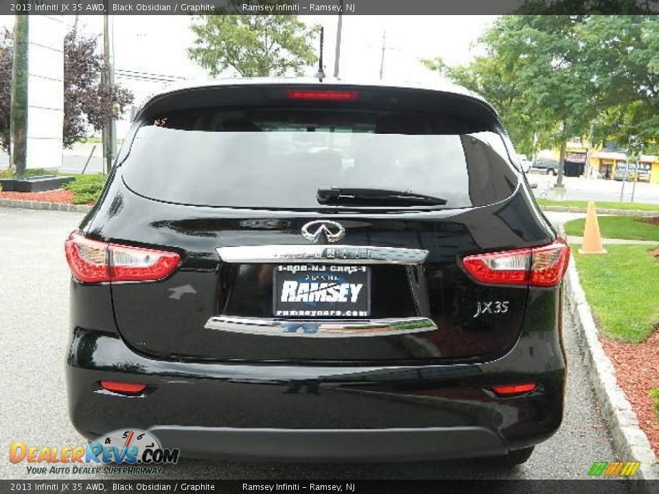 2013 Infiniti JX 35 AWD Black Obsidian / Graphite Photo #6