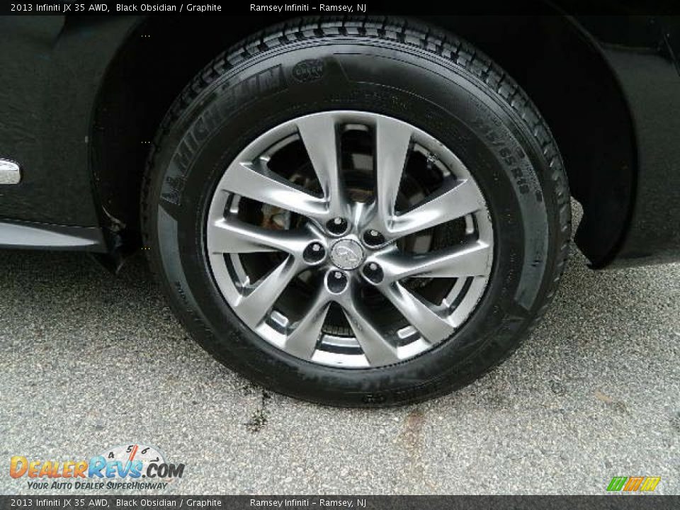 2013 Infiniti JX 35 AWD Black Obsidian / Graphite Photo #7