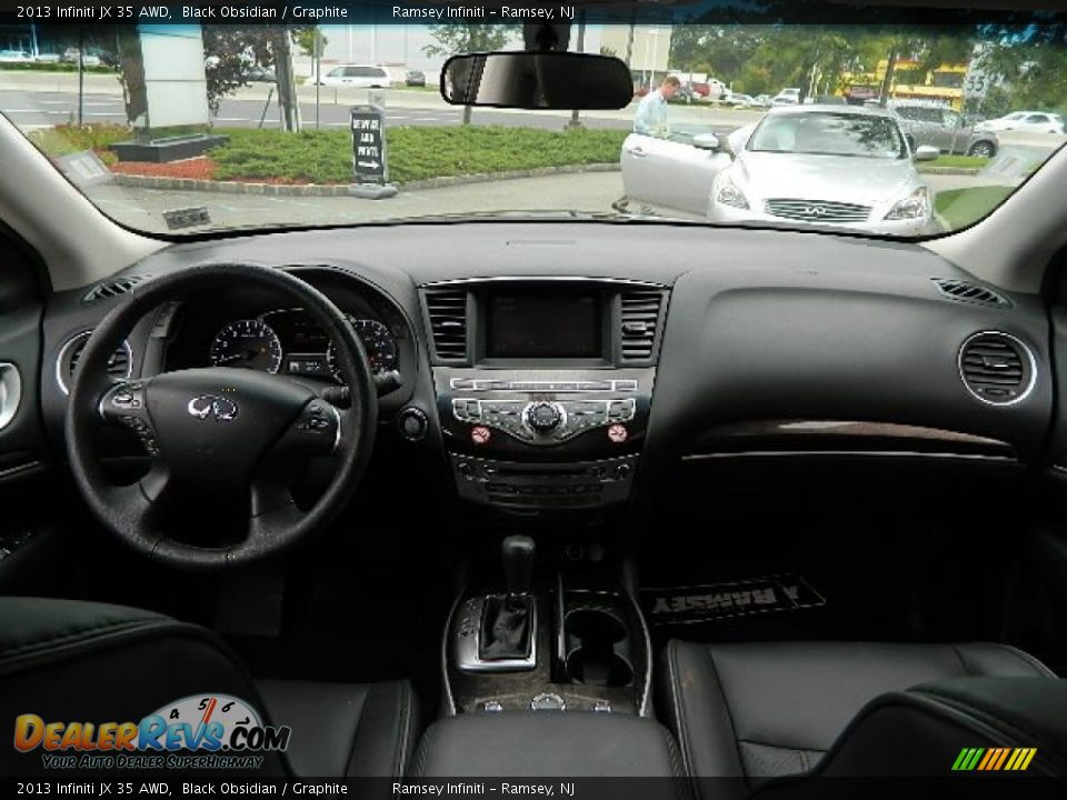 2013 Infiniti JX 35 AWD Black Obsidian / Graphite Photo #13