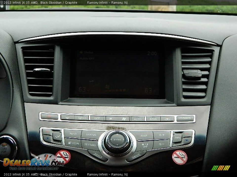 2013 Infiniti JX 35 AWD Black Obsidian / Graphite Photo #15