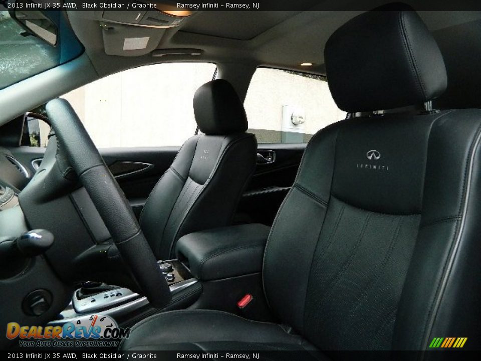 2013 Infiniti JX 35 AWD Black Obsidian / Graphite Photo #18