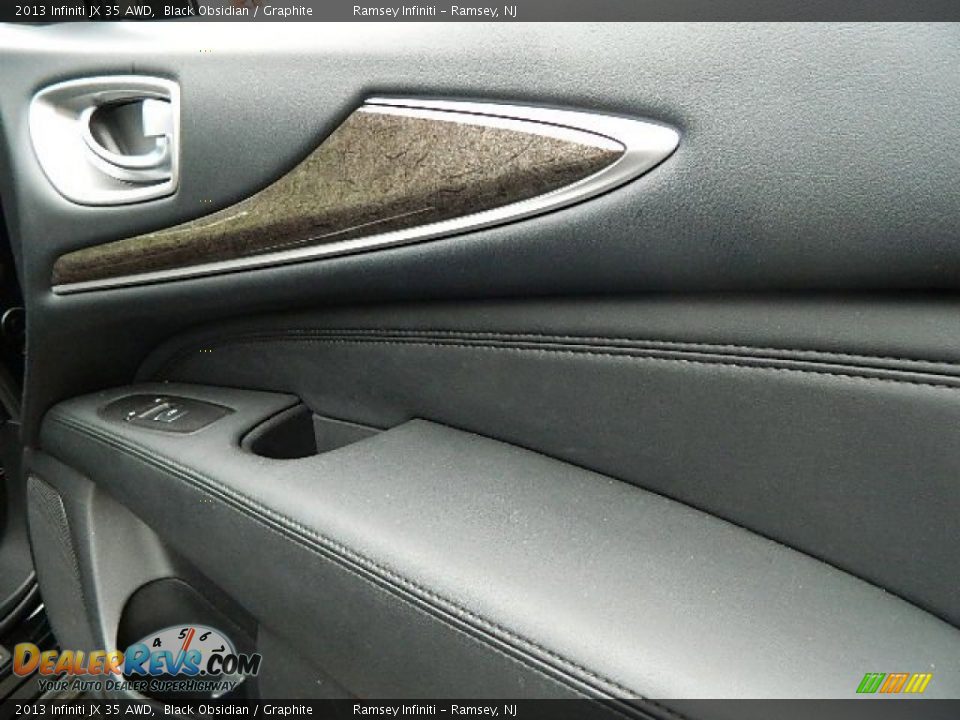 2013 Infiniti JX 35 AWD Black Obsidian / Graphite Photo #22