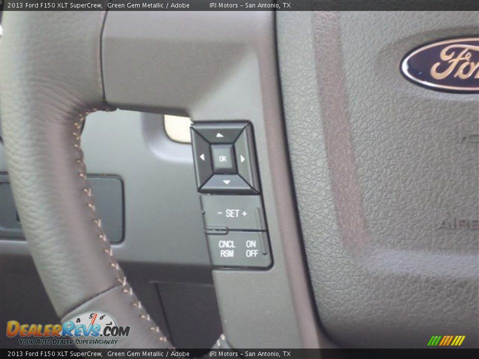 2013 Ford F150 XLT SuperCrew Green Gem Metallic / Adobe Photo #18