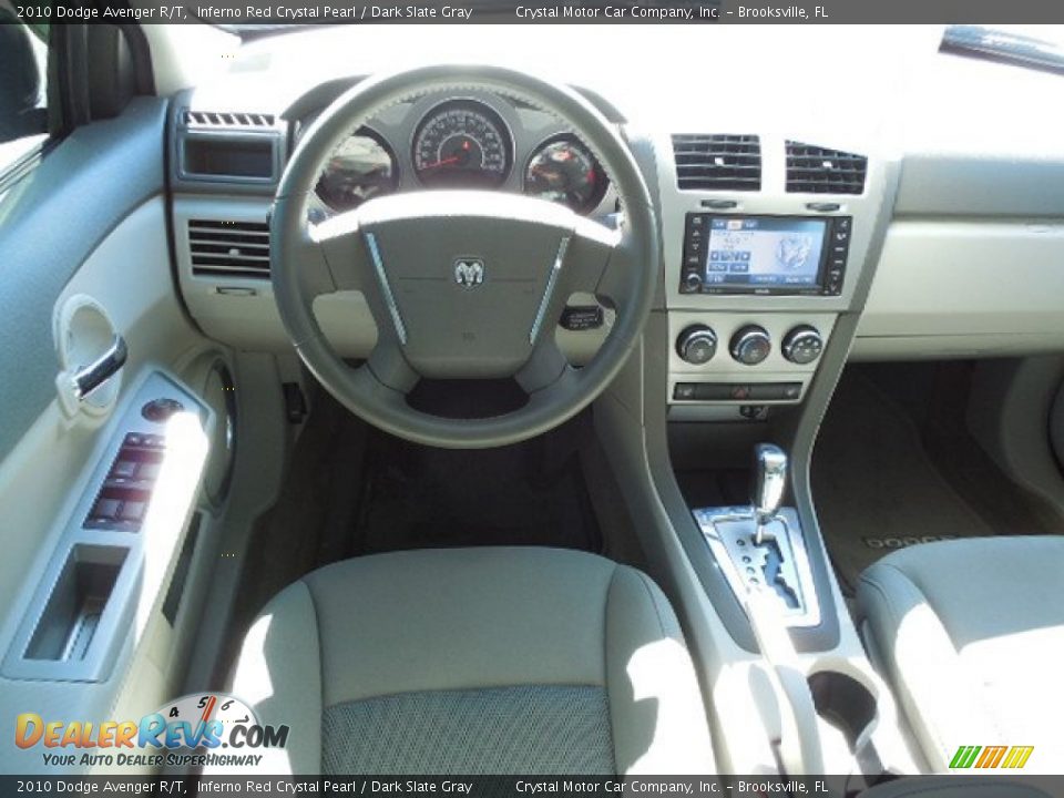 2010 Dodge Avenger R/T Inferno Red Crystal Pearl / Dark Slate Gray Photo #6