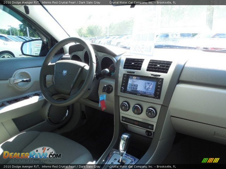 2010 Dodge Avenger R/T Inferno Red Crystal Pearl / Dark Slate Gray Photo #11